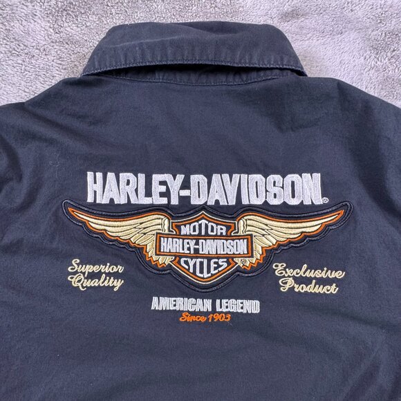 Harley-Davidson Women’s Embroidered L Button-Up - Picture 6 of 7